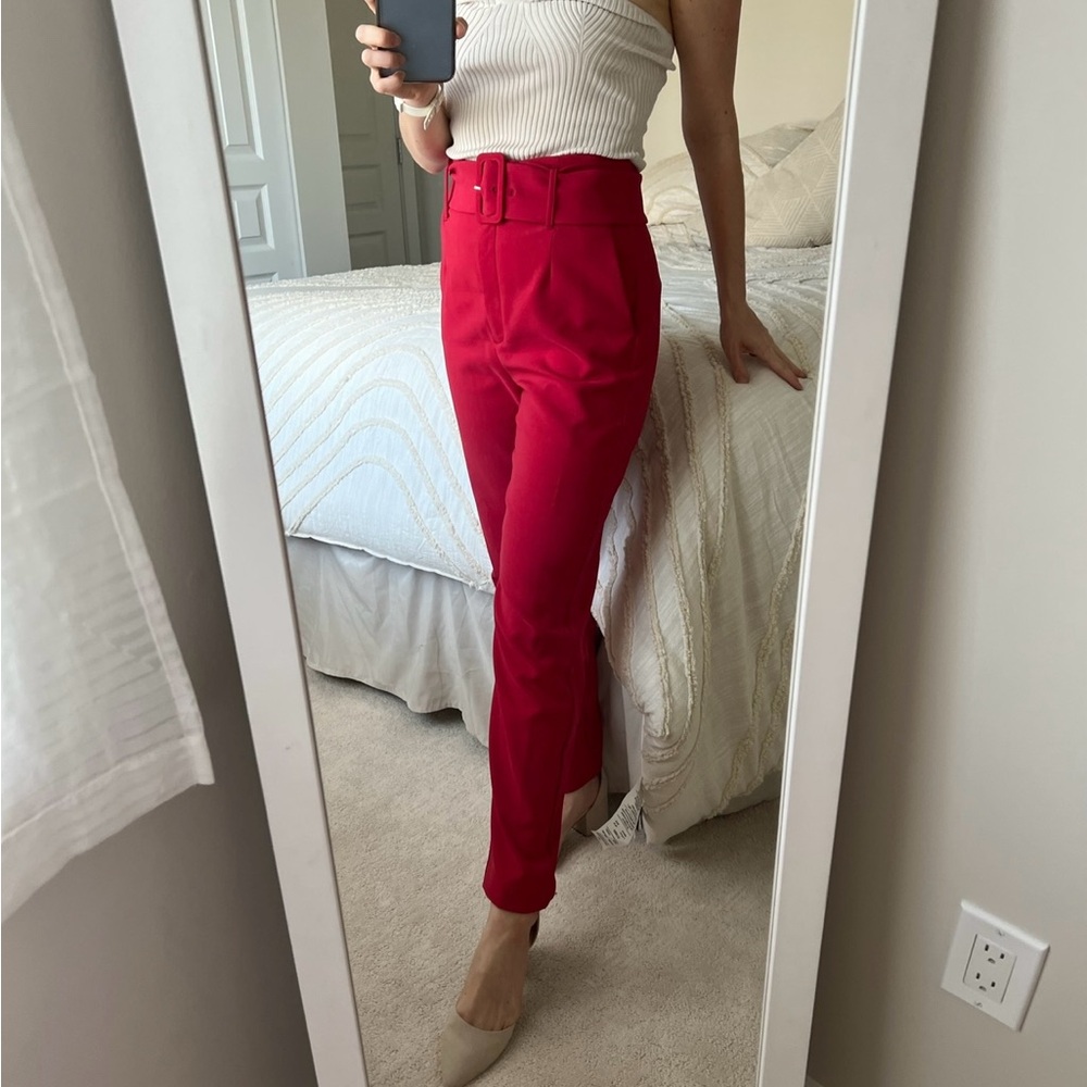 Dynamite belted Cindy cigarette pant